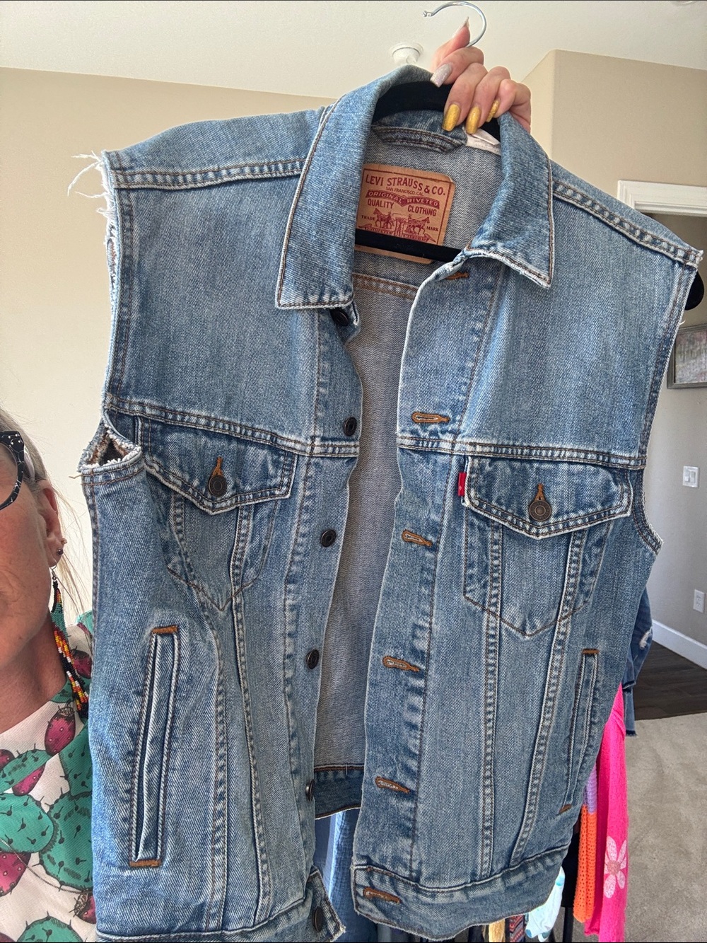 Levi’s vest denim